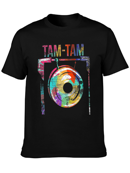 Camiseta Negra Tam-Tam Diseño Artístico