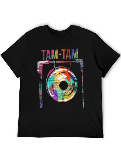 Camiseta Negra Tam-Tam Diseño Artístico