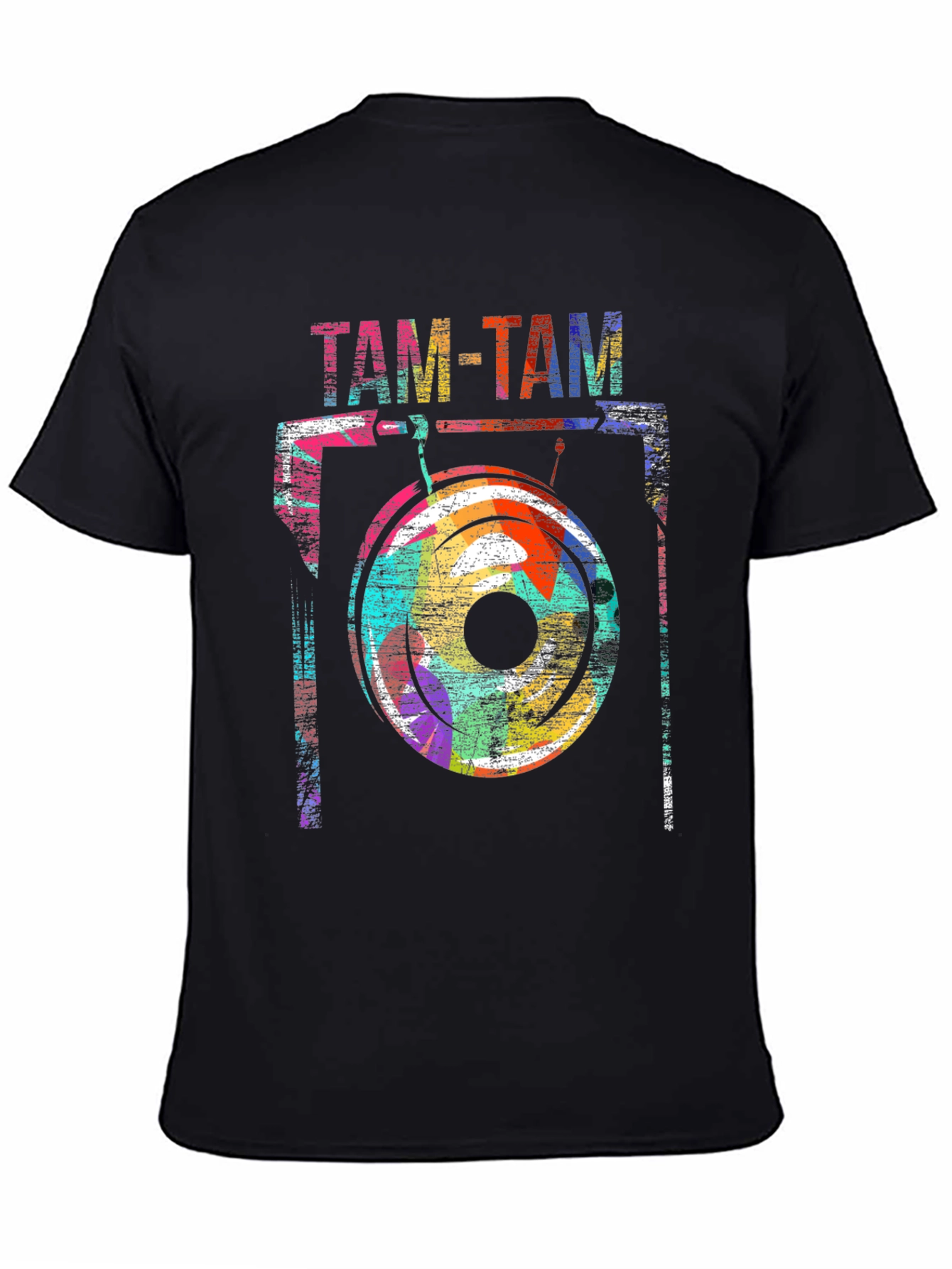 Camiseta Negra Tam-Tam Diseño Artístico