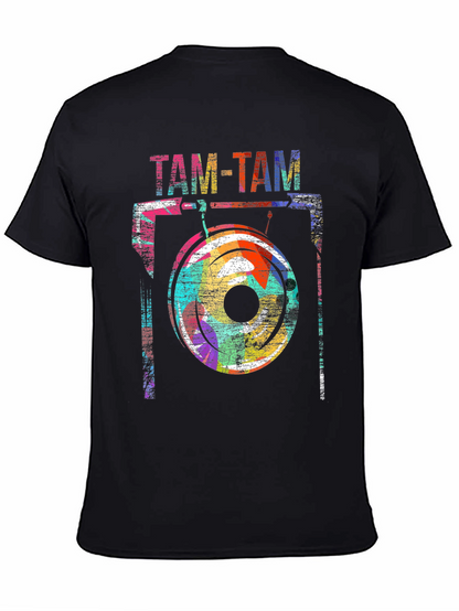 Camiseta Negra Tam-Tam Diseño Artístico