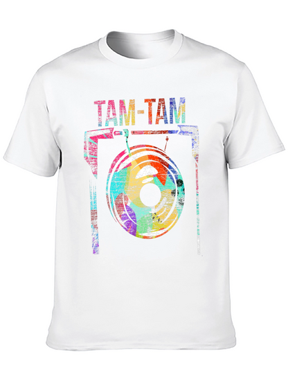 Camiseta Negra Tam-Tam Diseño Artístico