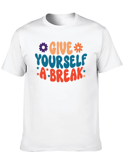 Camiseta Negra Date un Respiro Estilo Retro