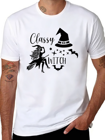 Camiseta Negra Classy Witch Halloween