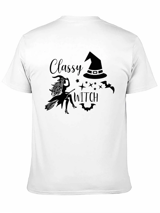 Camiseta Negra Classy Witch Halloween