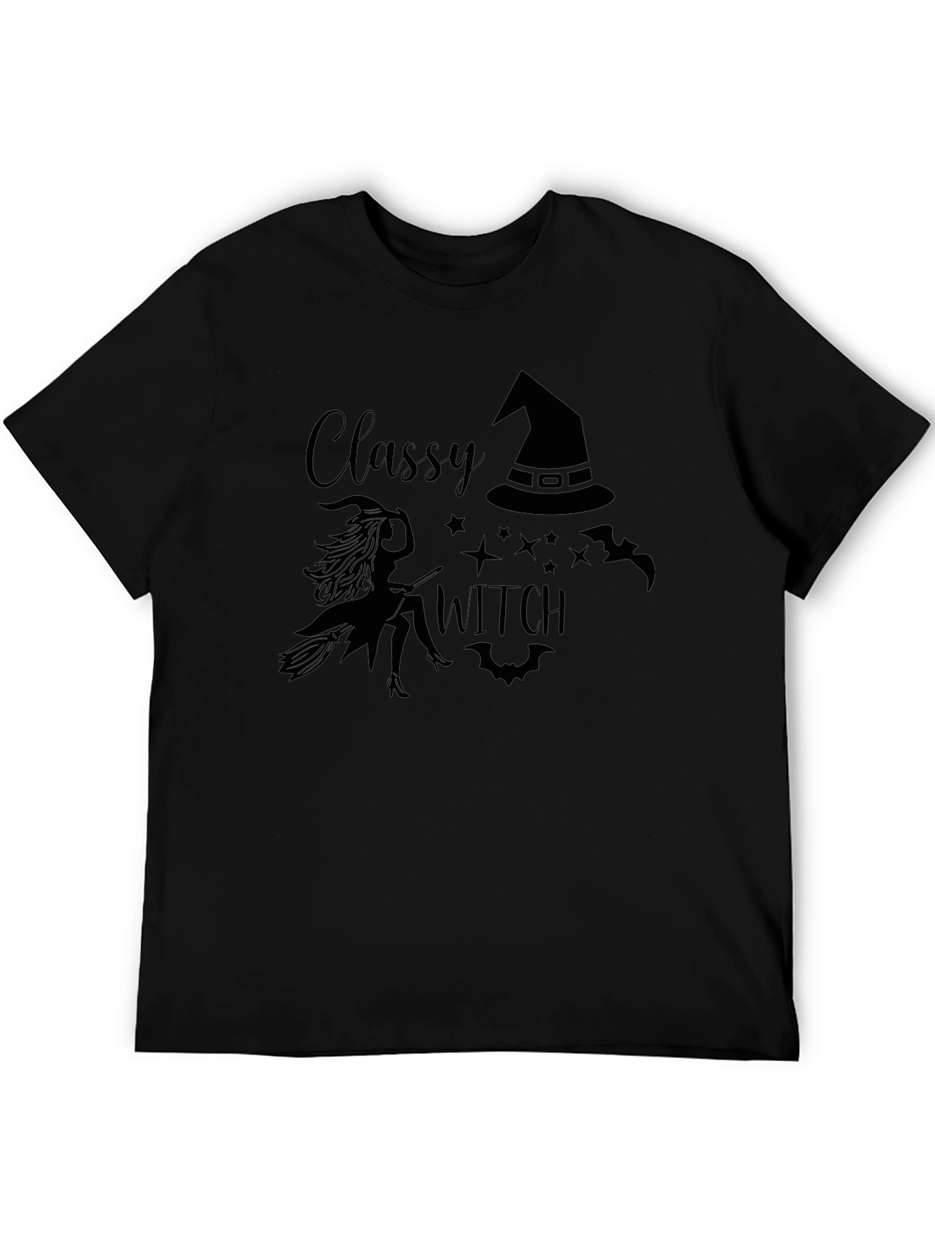 Camiseta Negra Classy Witch Halloween