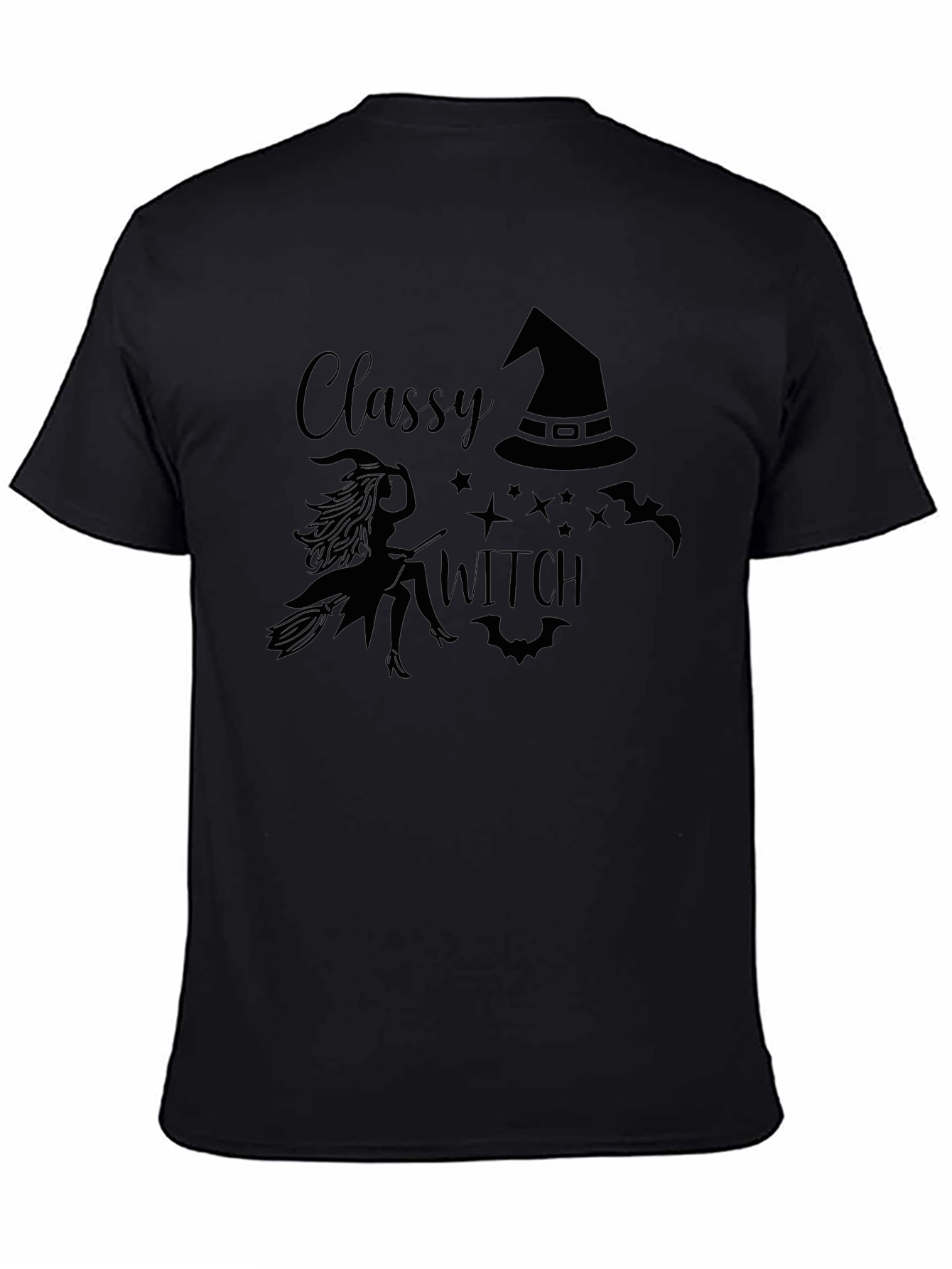 Camiseta Negra Classy Witch Halloween