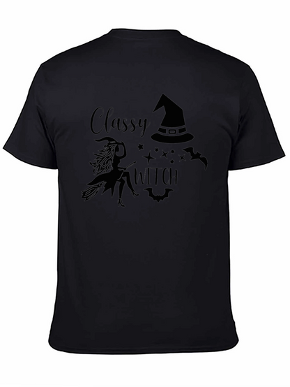 Camiseta Negra Classy Witch Halloween