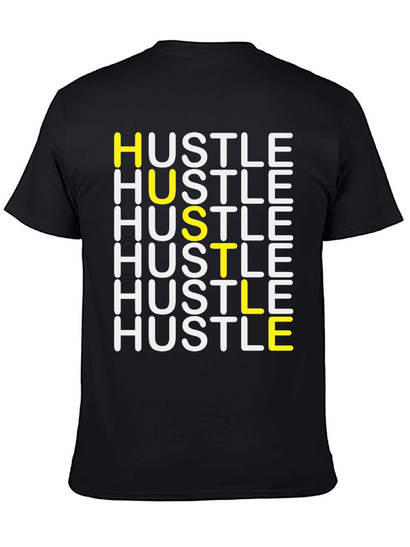 Camiseta Negra Hustle para Hombre