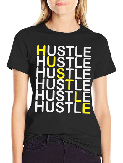 Camiseta Negra Hustle para Hombre