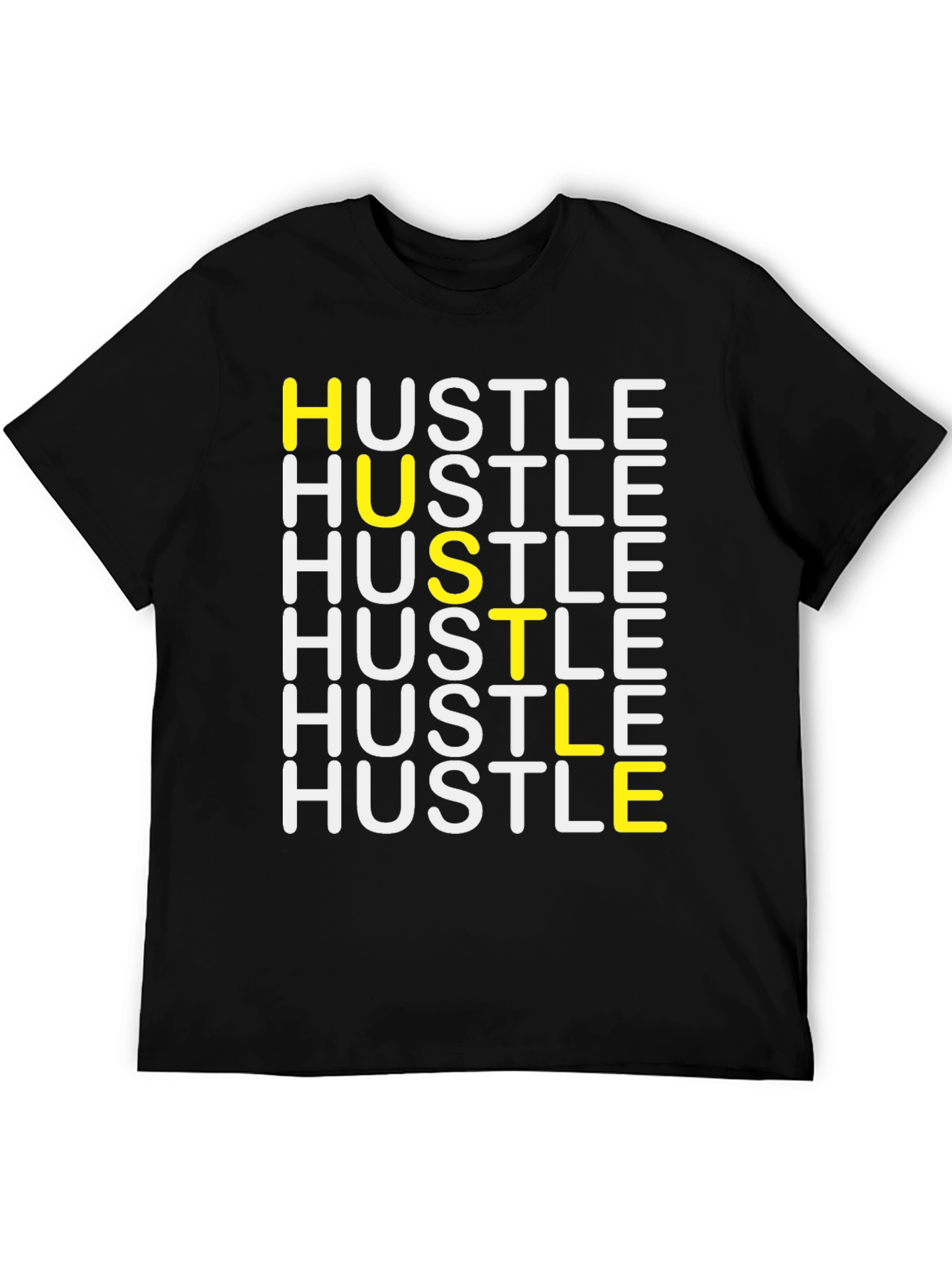 Camiseta Negra Hustle para Hombre