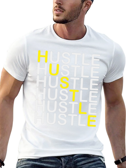 Camiseta Negra Hustle para Hombre