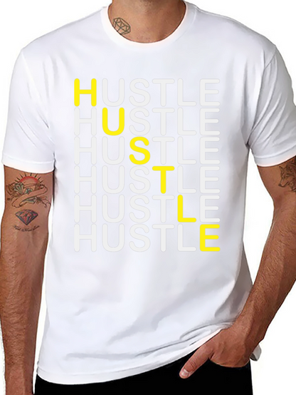 Camiseta Negra Hustle para Hombre