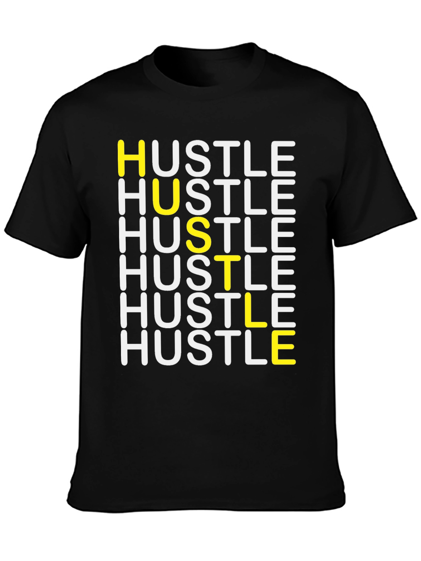 Camiseta Negra Hustle para Hombre