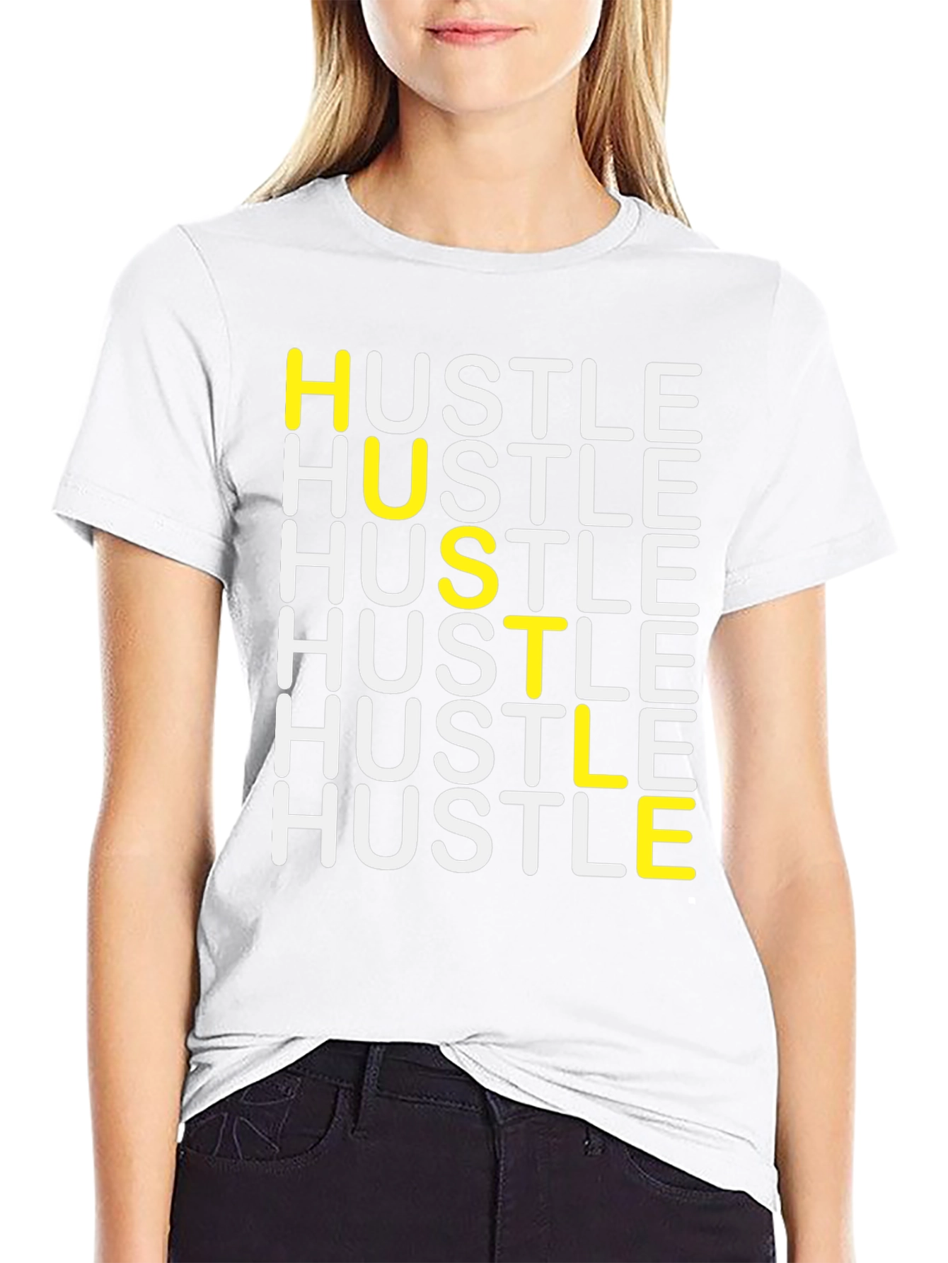 Camiseta Negra Hustle para Hombre