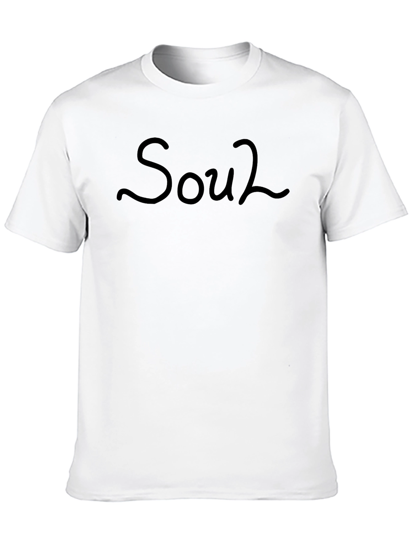 Camiseta Negra Soul2 para Hombre - Estilo Casual