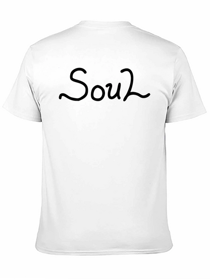 Camiseta Negra Soul2 para Hombre - Estilo Casual