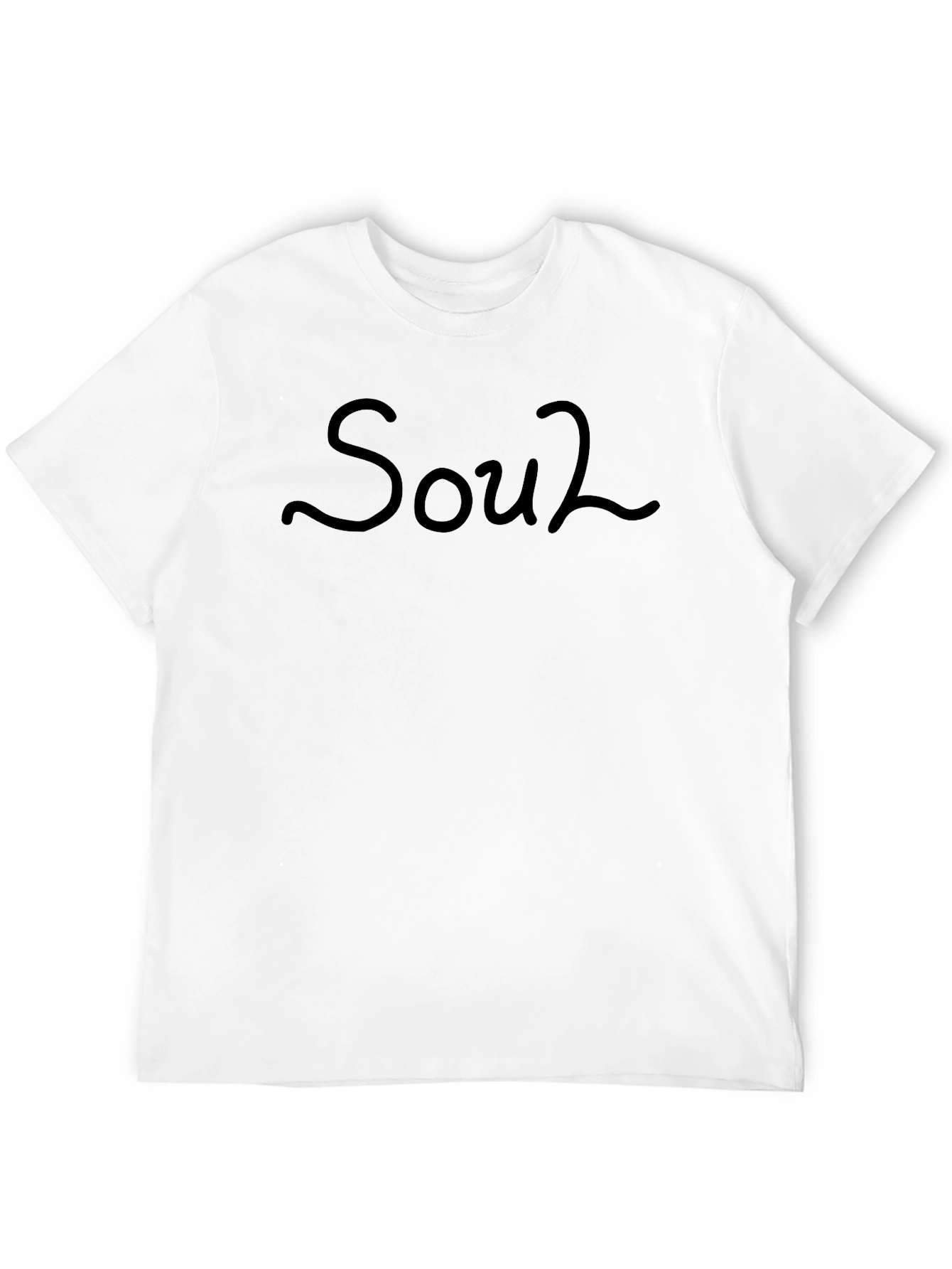 Camiseta Negra Soul2 para Hombre - Estilo Casual