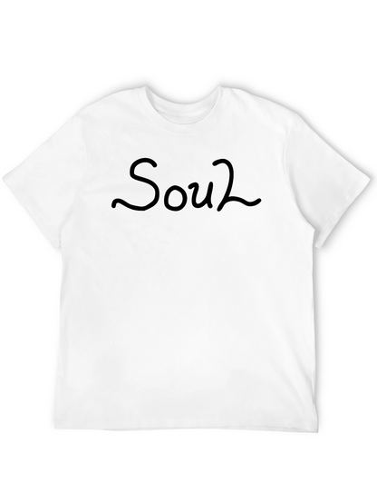 Camiseta Negra Soul2 para Hombre - Estilo Casual