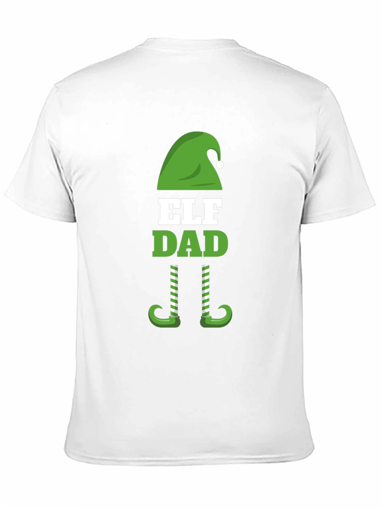 Camiseta Negra Divertida Elf Dad Navidad