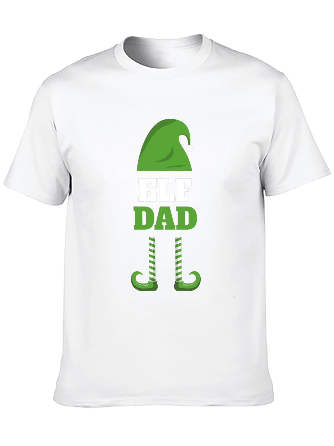 Camiseta Negra Divertida Elf Dad Navidad