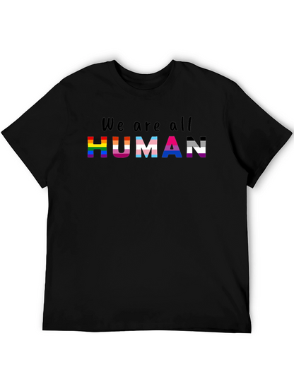 Camiseta Negra We are all Human Orgullo LGBT