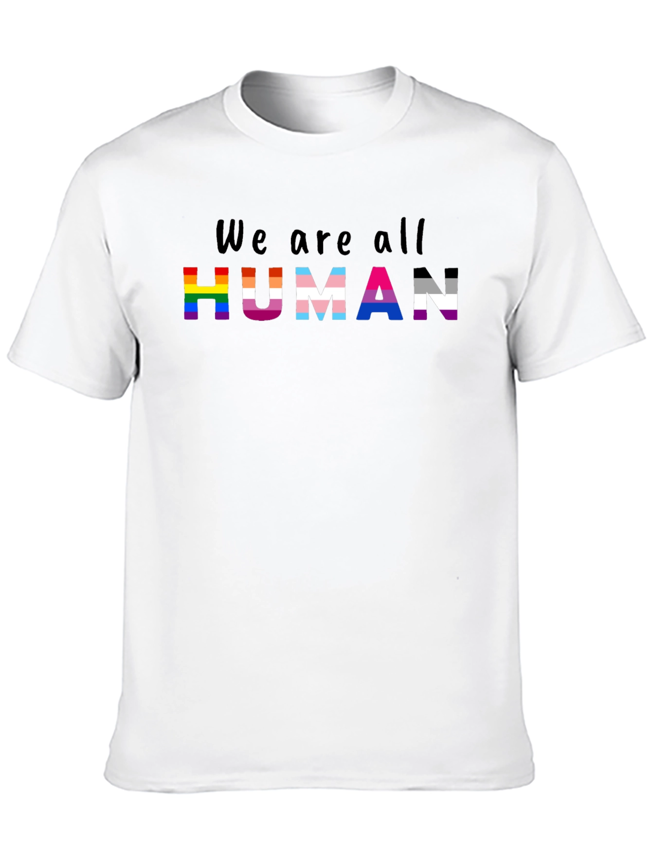 Camiseta Negra We are all Human Orgullo LGBT