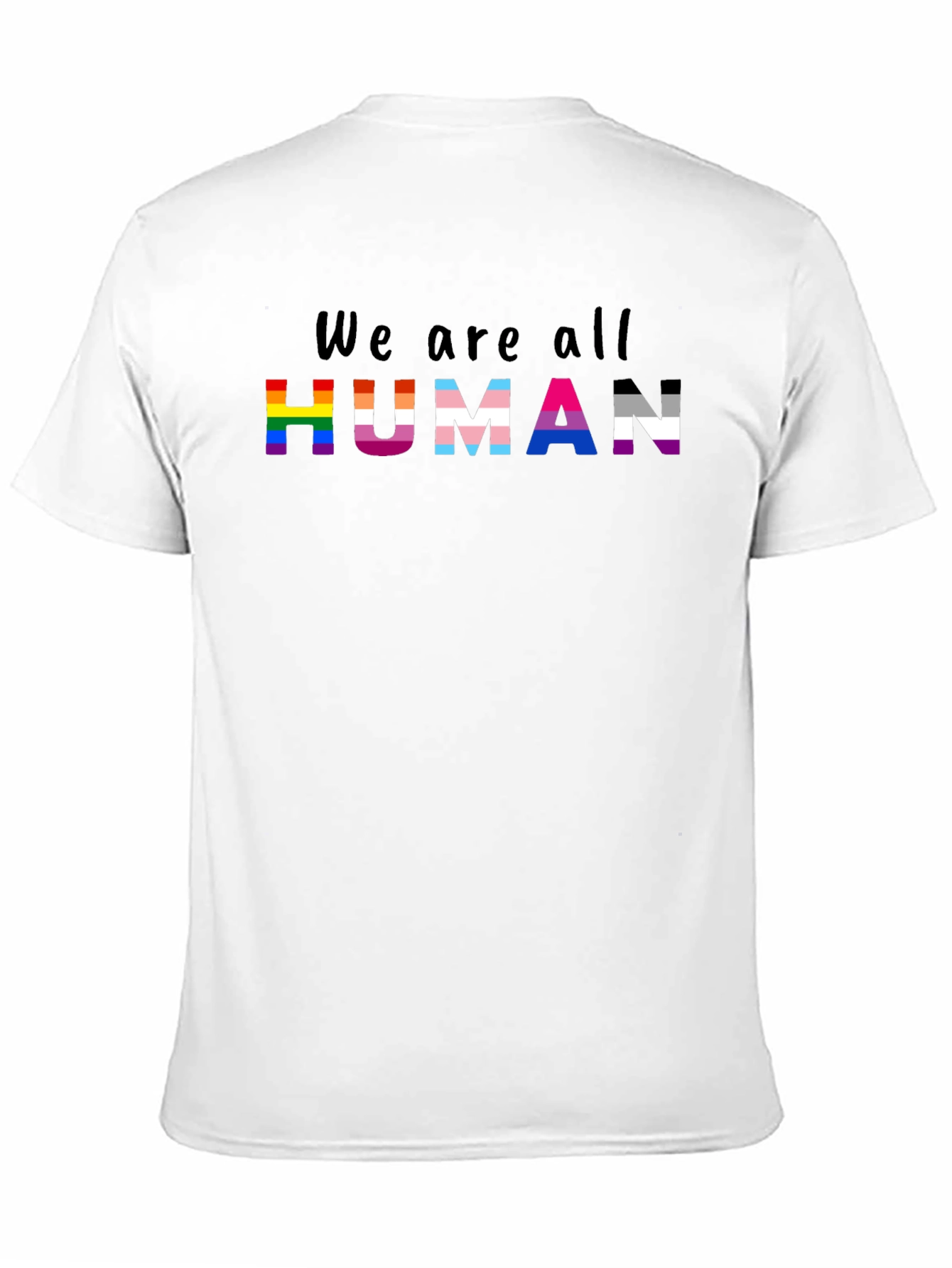 Camiseta Negra We are all Human Orgullo LGBT