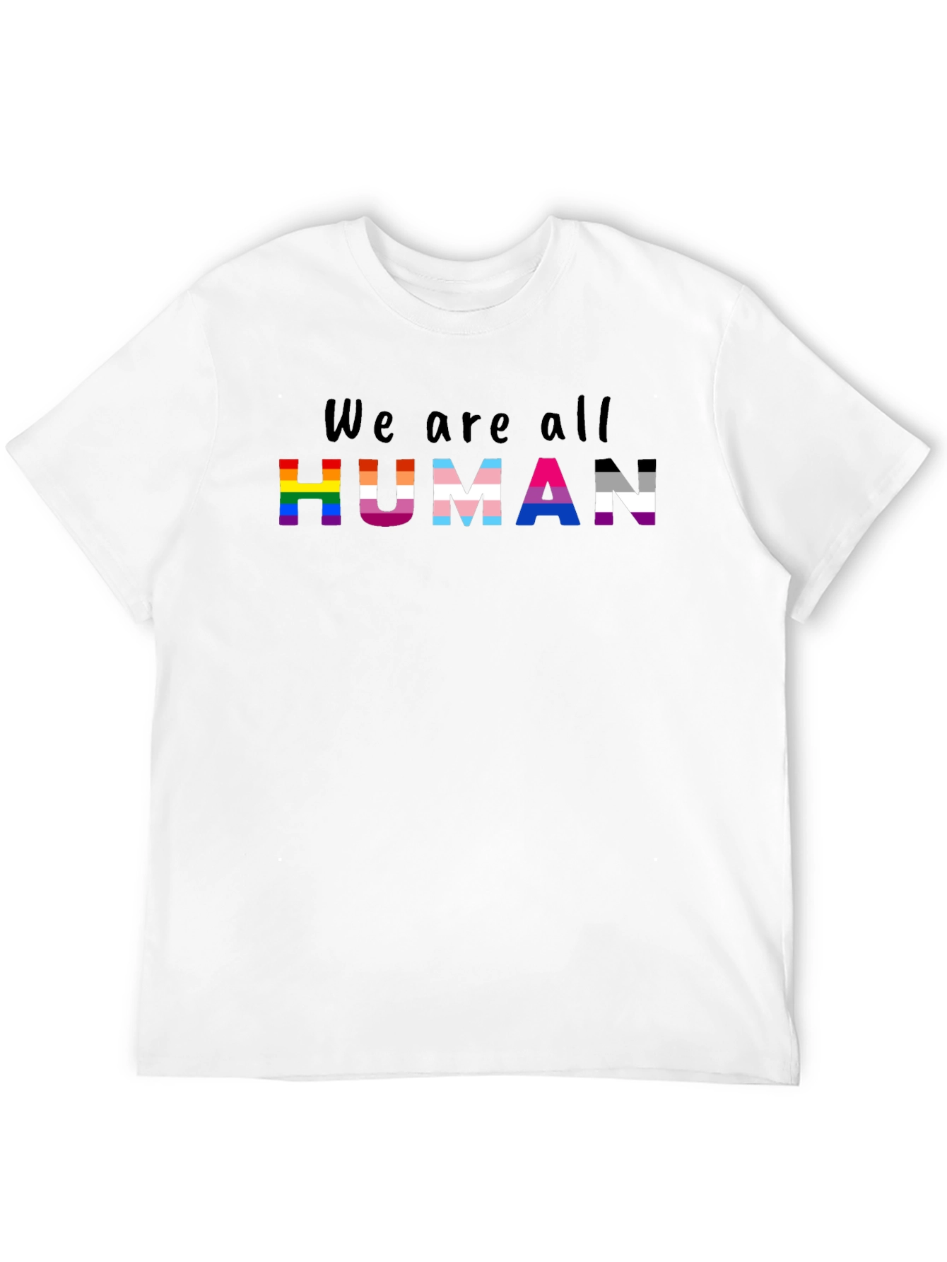 Camiseta Negra We are all Human Orgullo LGBT