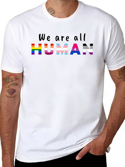 Camiseta Negra We are all Human Orgullo LGBT