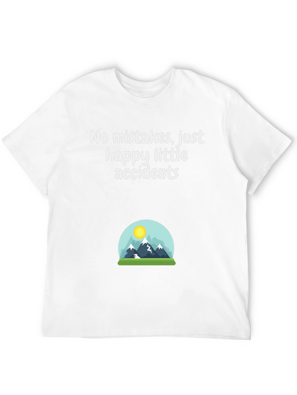 Camiseta Negra Sin Errores Solo Accidentes Felices