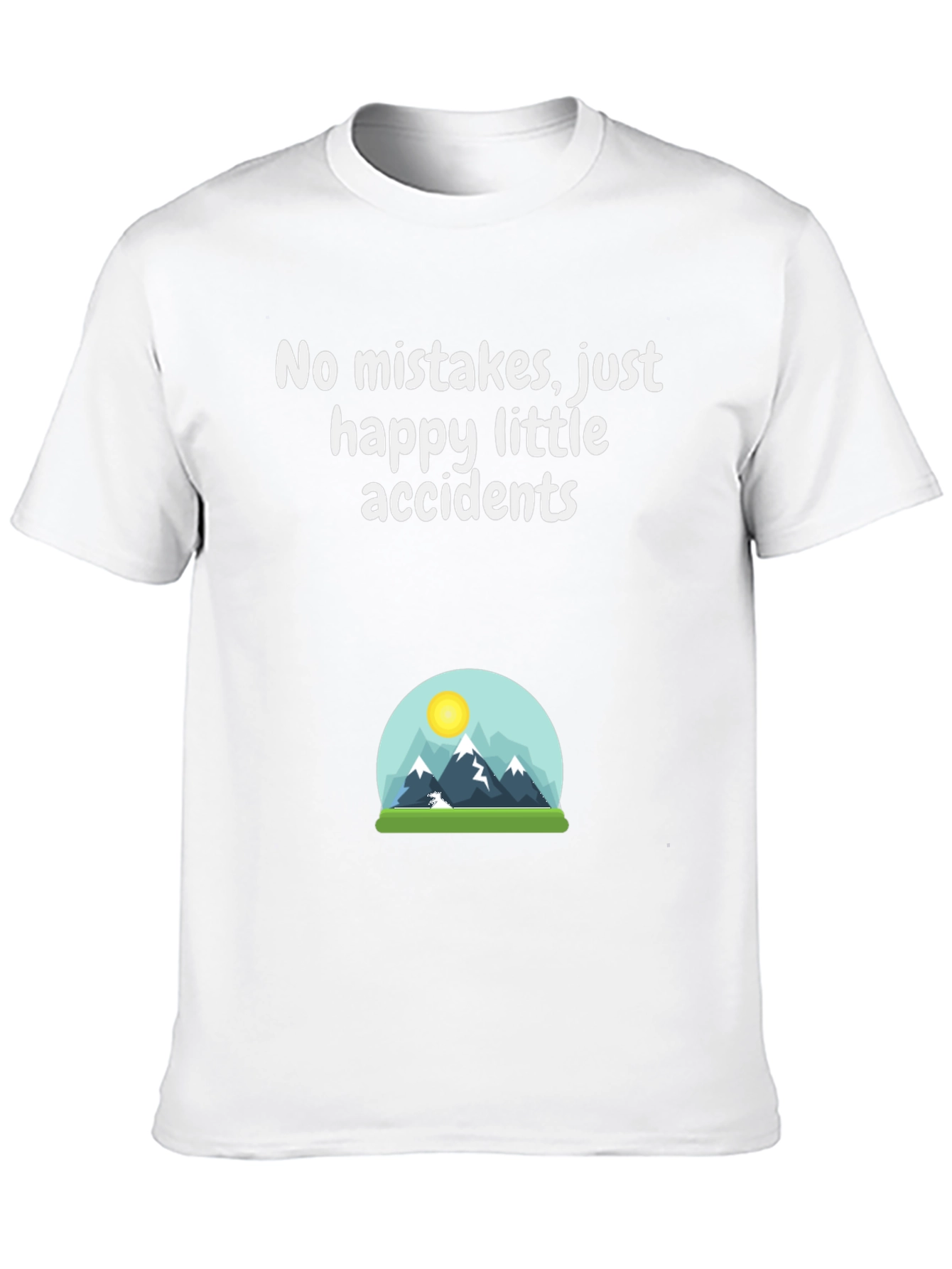 Camiseta Negra Sin Errores Solo Accidentes Felices