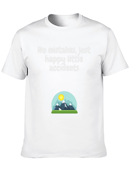 Camiseta Negra Sin Errores Solo Accidentes Felices