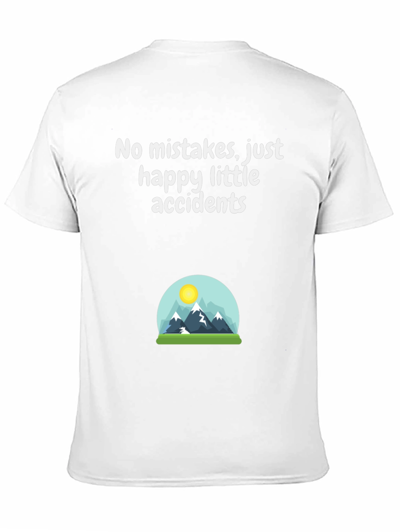Camiseta Negra Sin Errores Solo Accidentes Felices