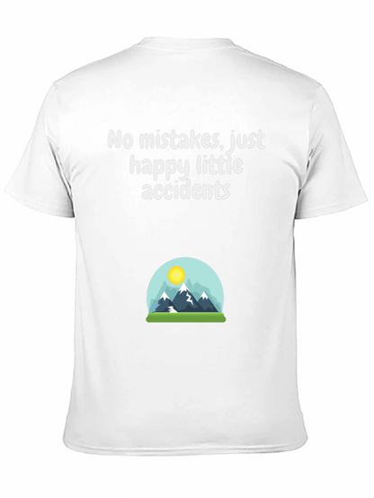 Camiseta Negra Sin Errores Solo Accidentes Felices