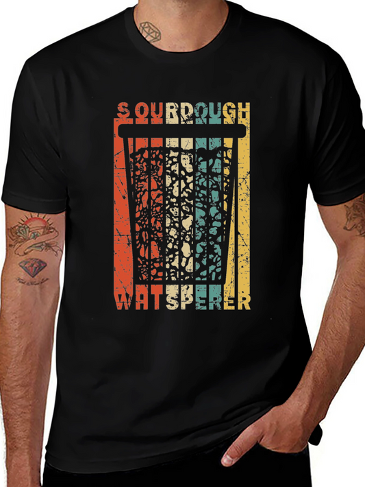 Camiseta Negra Sourdough Whisperer Retro
