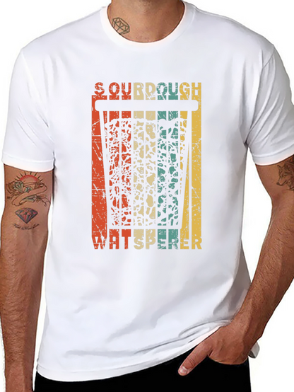 Camiseta Negra Sourdough Whisperer Retro