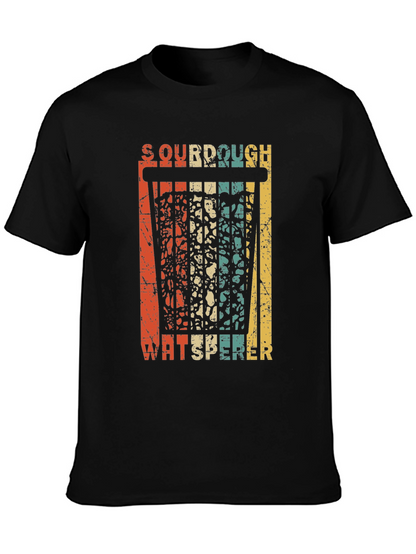Camiseta Negra Sourdough Whisperer Retro