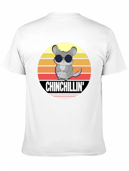Camiseta Negra Chinchillin con Diseño Retro