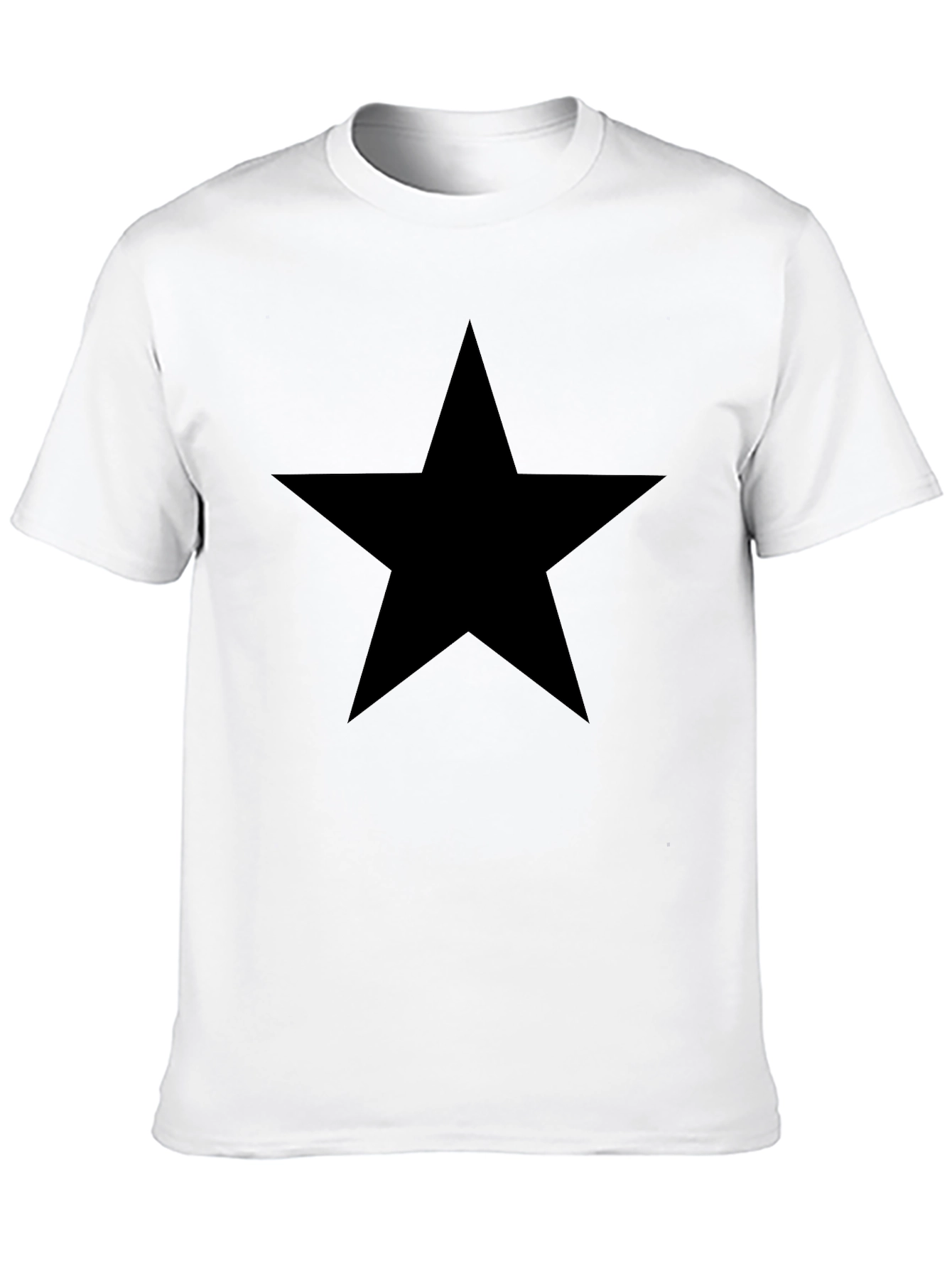 Camiseta Negra Estrella - Estilo Casual y Confort