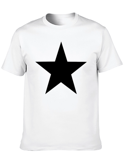 Camiseta Negra Estrella - Estilo Casual y Confort