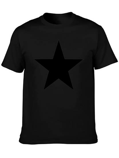 Camiseta Negra Estrella - Estilo Casual y Confort