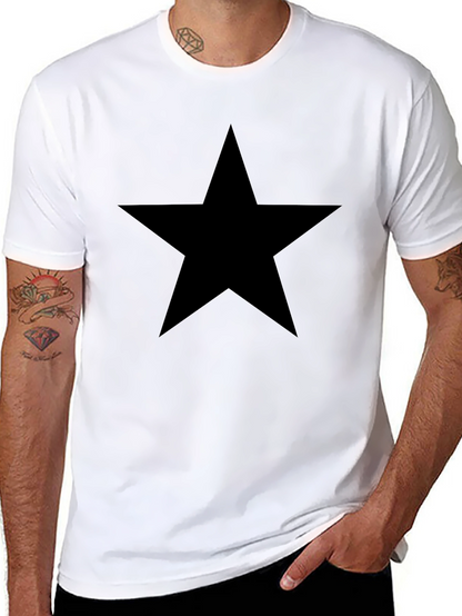 Camiseta Negra Estrella - Estilo Casual y Confort