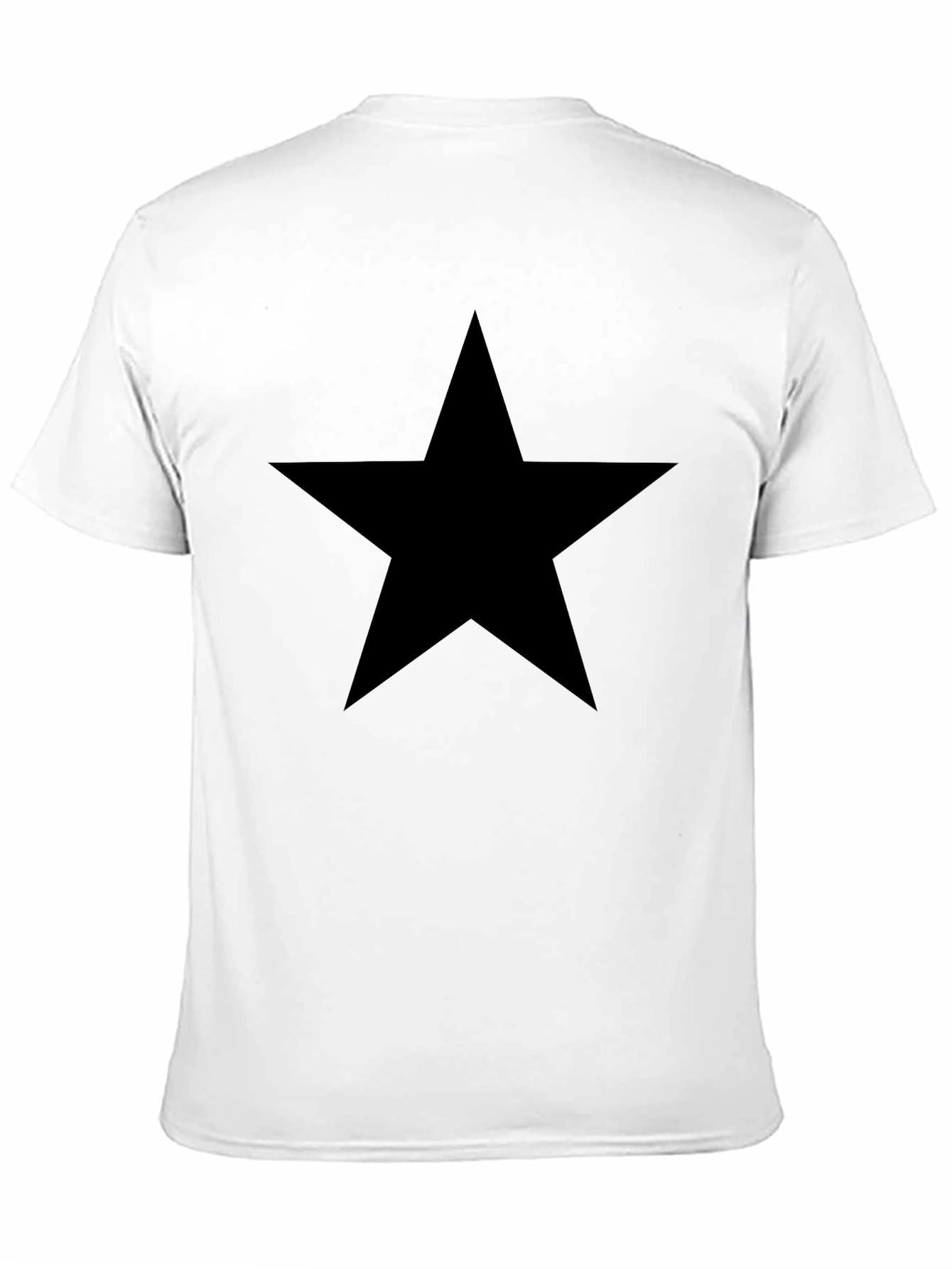 Camiseta Negra Estrella - Estilo Casual y Confort