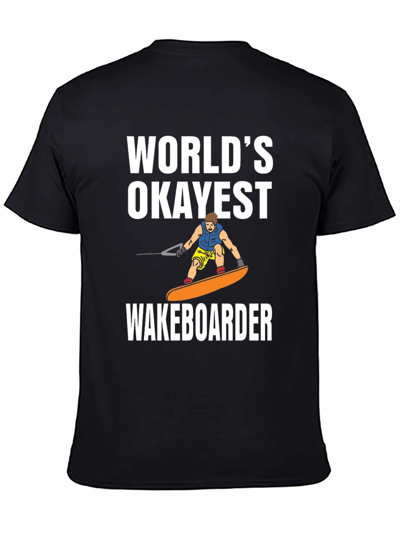 Camiseta Negra: El Wakeboarder Más Okey del Mundo