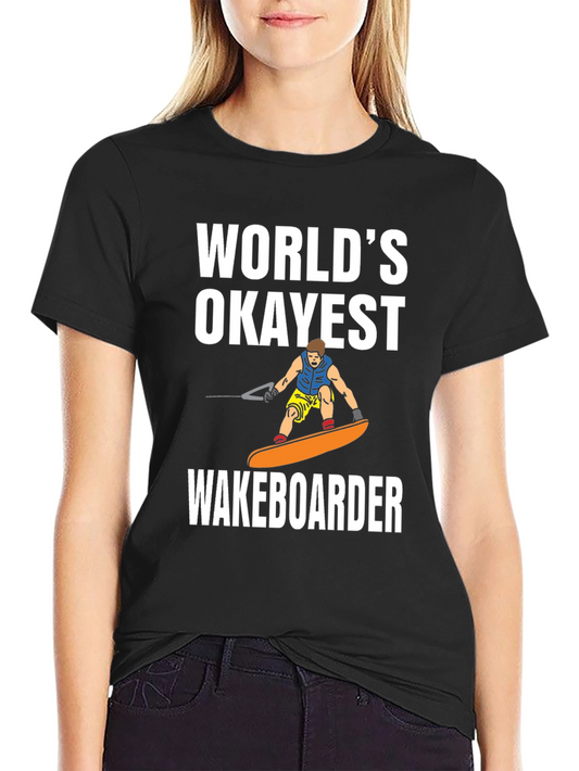 Camiseta Negra: El Wakeboarder Más Okey del Mundo