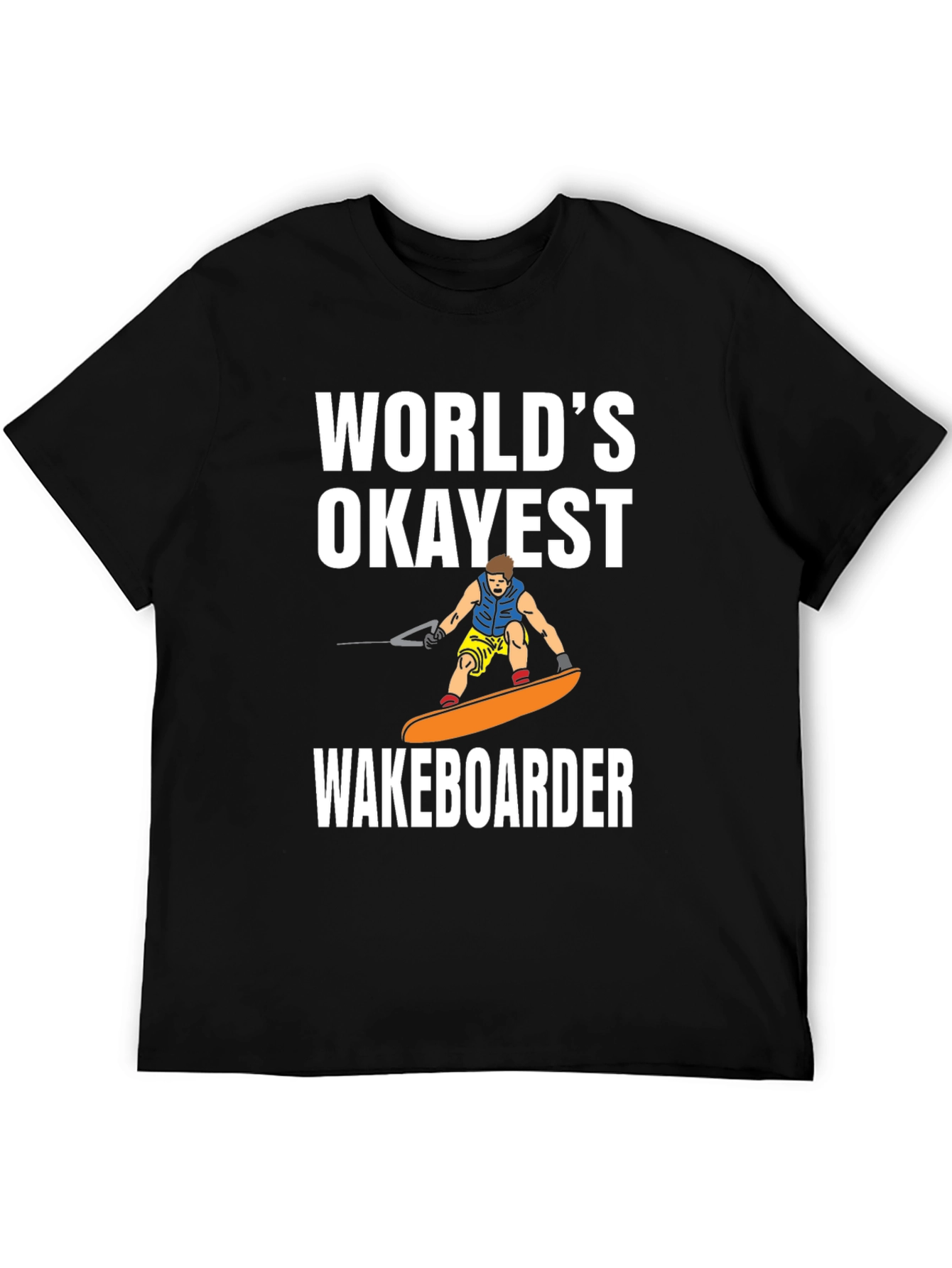 Camiseta Negra: El Wakeboarder Más Okey del Mundo