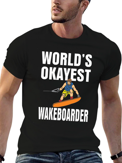 Camiseta Negra: El Wakeboarder Más Okey del Mundo