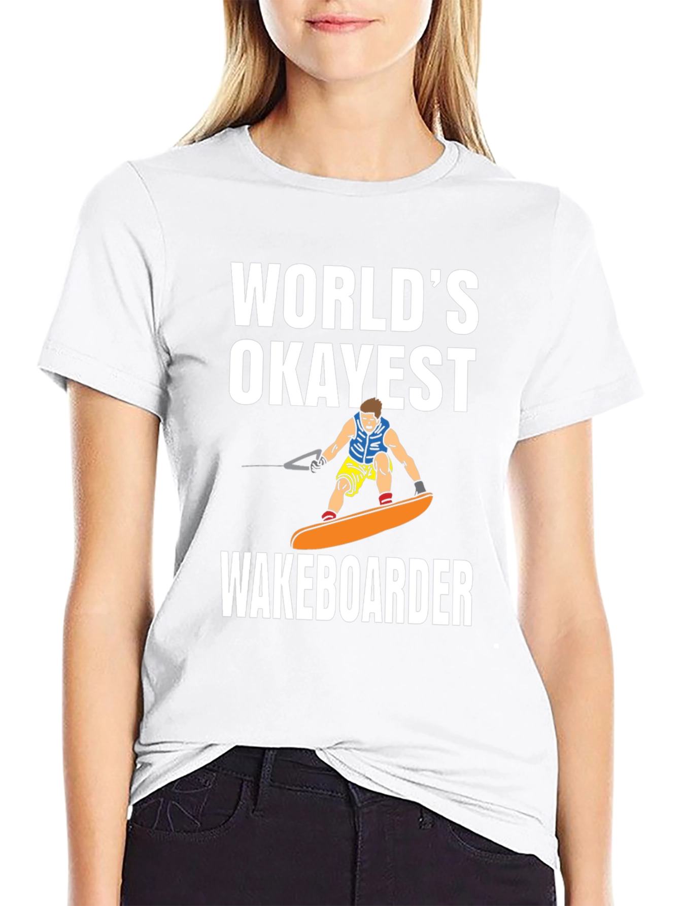 Camiseta Negra: El Wakeboarder Más Okey del Mundo