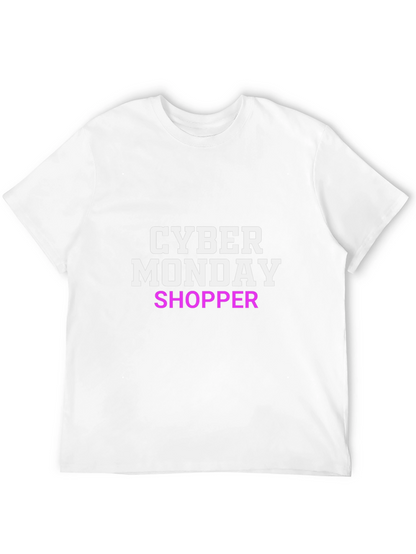 Camiseta Negra Cyber Monday Shopper