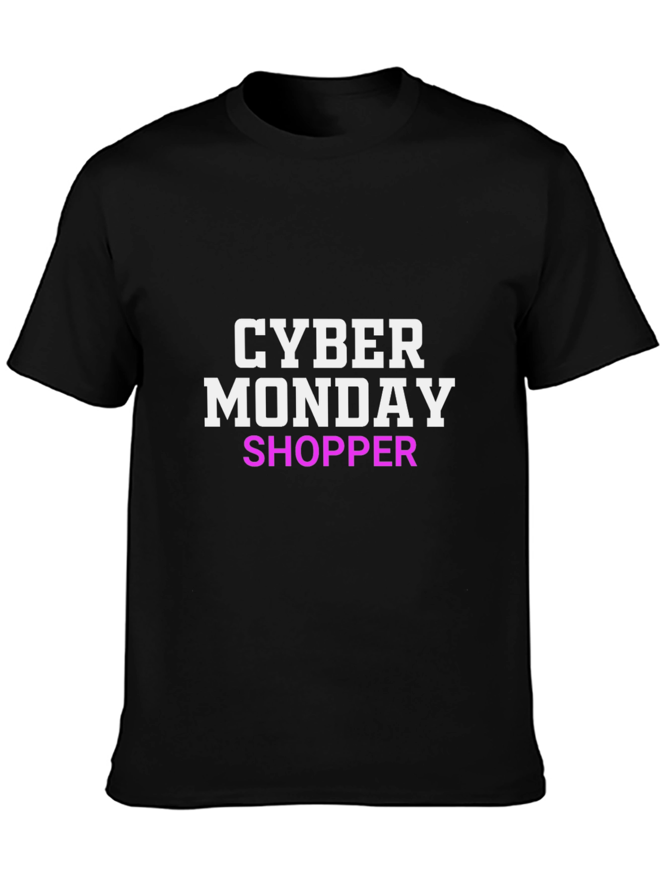 Camiseta Negra Cyber Monday Shopper